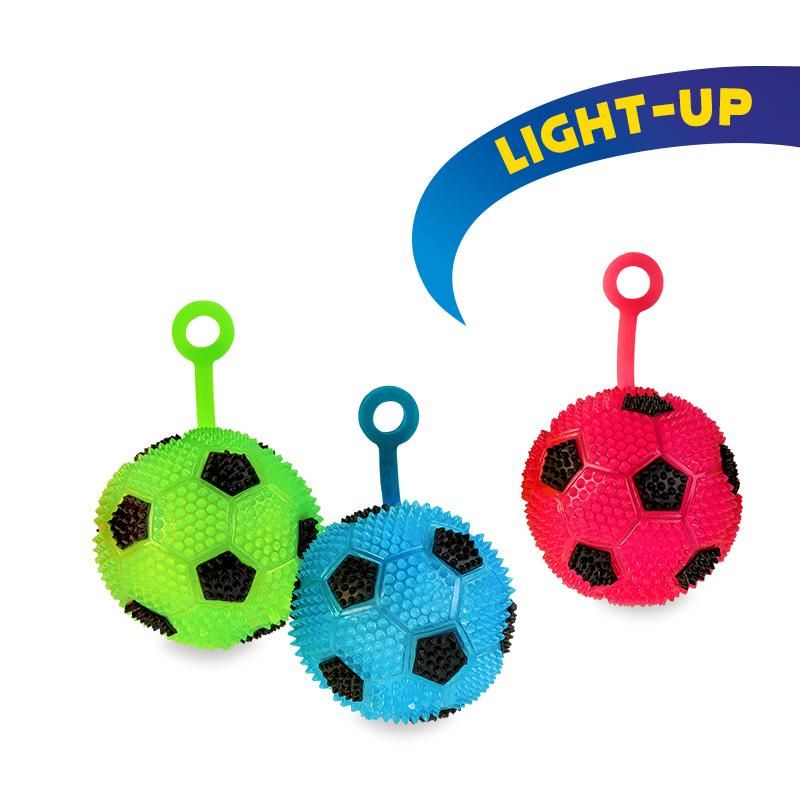 Light-Up Finger-Spielball blinkend in blau, rot und grün
