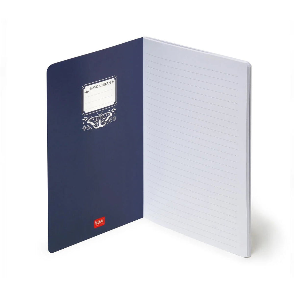 Legami A5 Notizbuch liniert 100 g Papier Moth Design