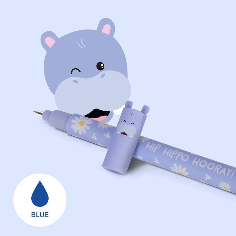 Löschbarer Gelstift - Erasable Pen Hippo - Legami