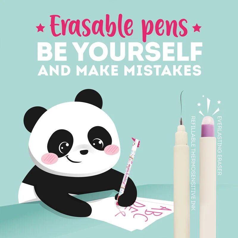 Löschbarer Gelstift - Erasable Pen Panda - Legami