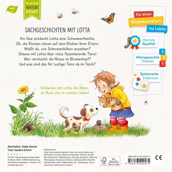 Lotta liebt die Tiere – Sach - Bilderbuch - Ravensburger