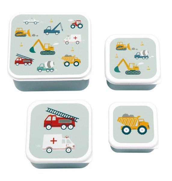 Lunchbox / 4er Set / Fahrzeuge - A Little Lovely Company