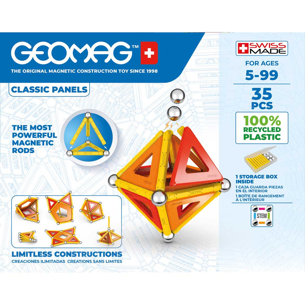 Magnetbausteine - Geomag Classic Panels Recycled 35 - Geomag