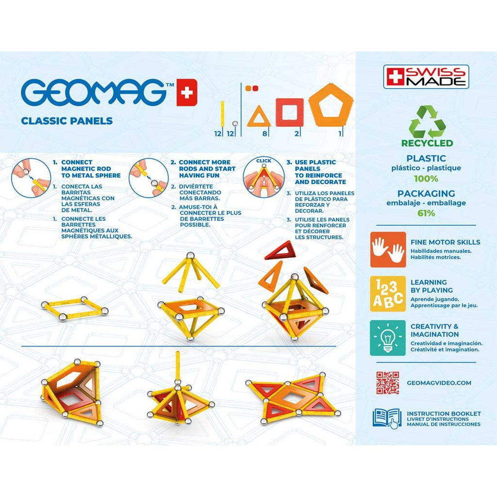 Magnetbausteine - Geomag Classic Panels Recycled 35 - Geomag