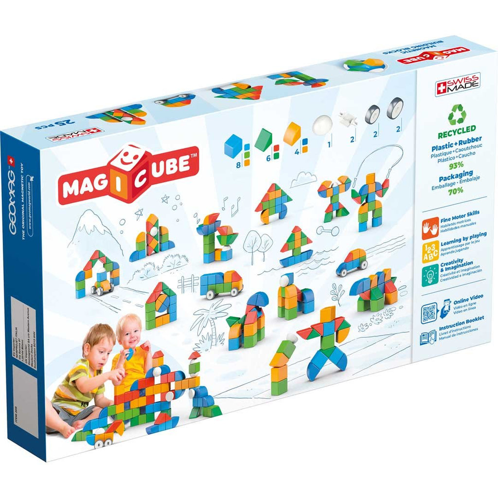 Magnetbausteine - Geomag Magicube Shapes Little World 25 - Geomag