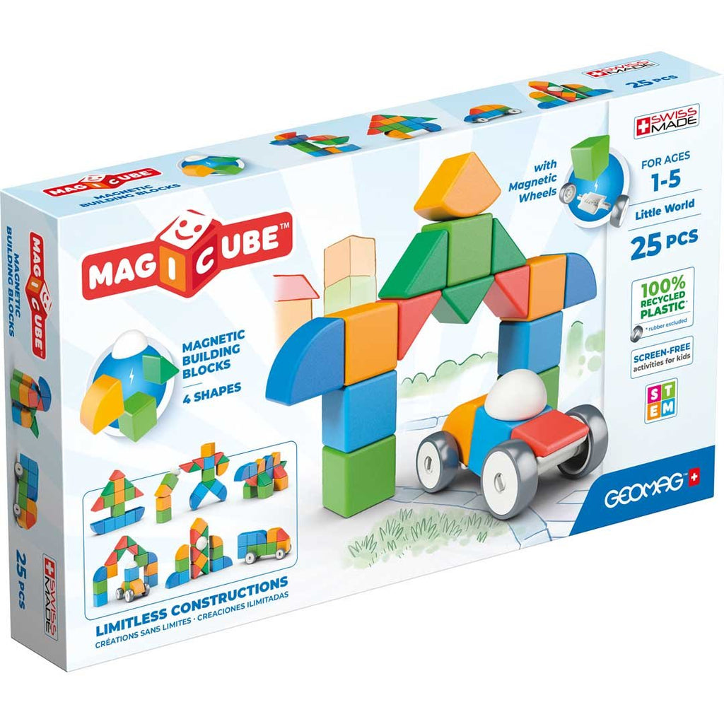 Magnetbausteine - Geomag Magicube Shapes Little World 25 - Geomag