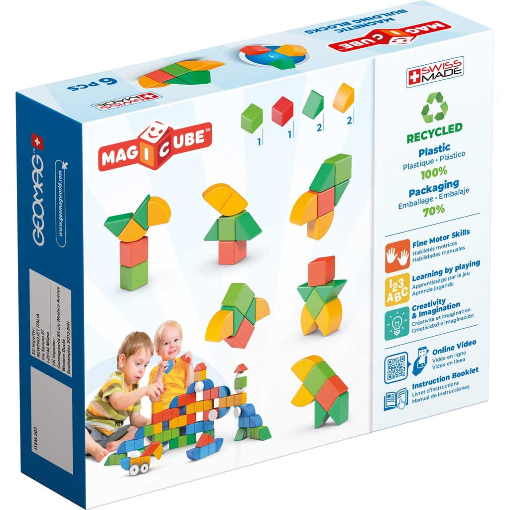 Magnetbausteine - Geomag Magicube Shapes Starter Set 6 - Geomag