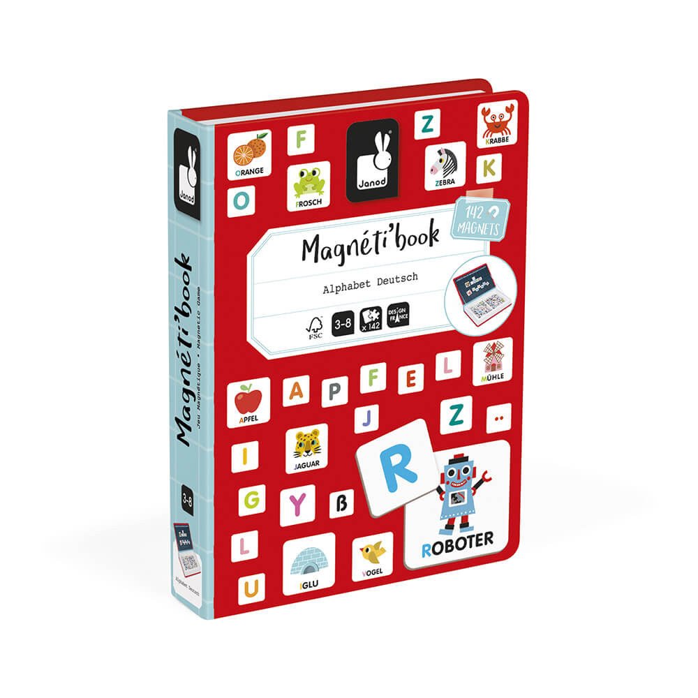 MagnétiBook Alphabet Deutsch – Magnetbuch zum Lernen von Buchstaben & Schreiben
