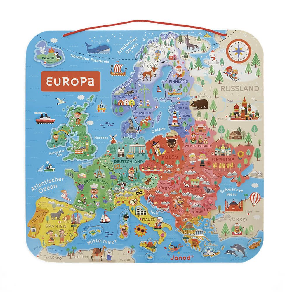 Magnetisches Land - Puzzle "Europa" - Janod