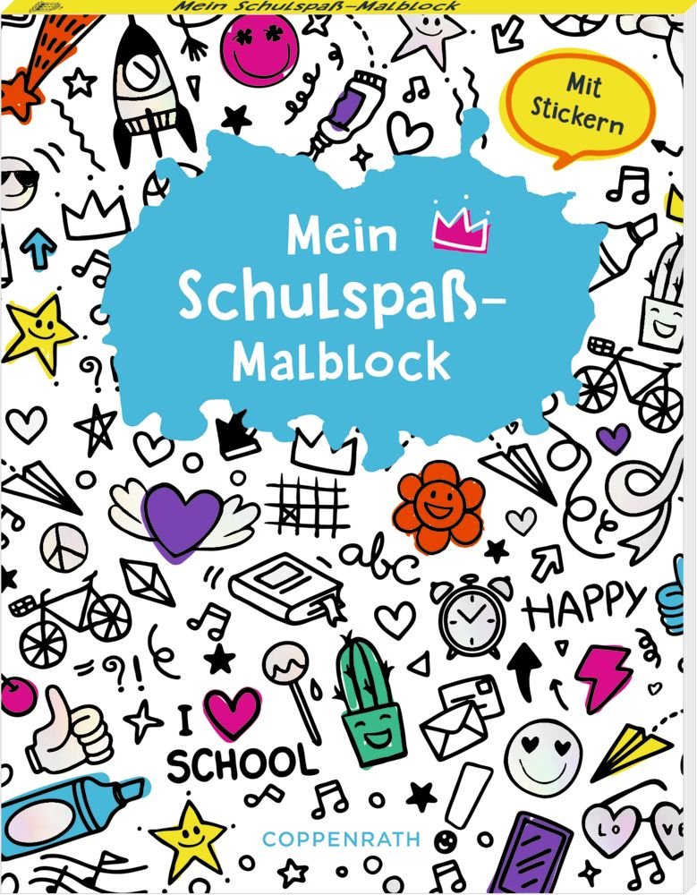 Mein Schulspaß Malblock Ausmalblock Schulanfang ab 5 Jahren