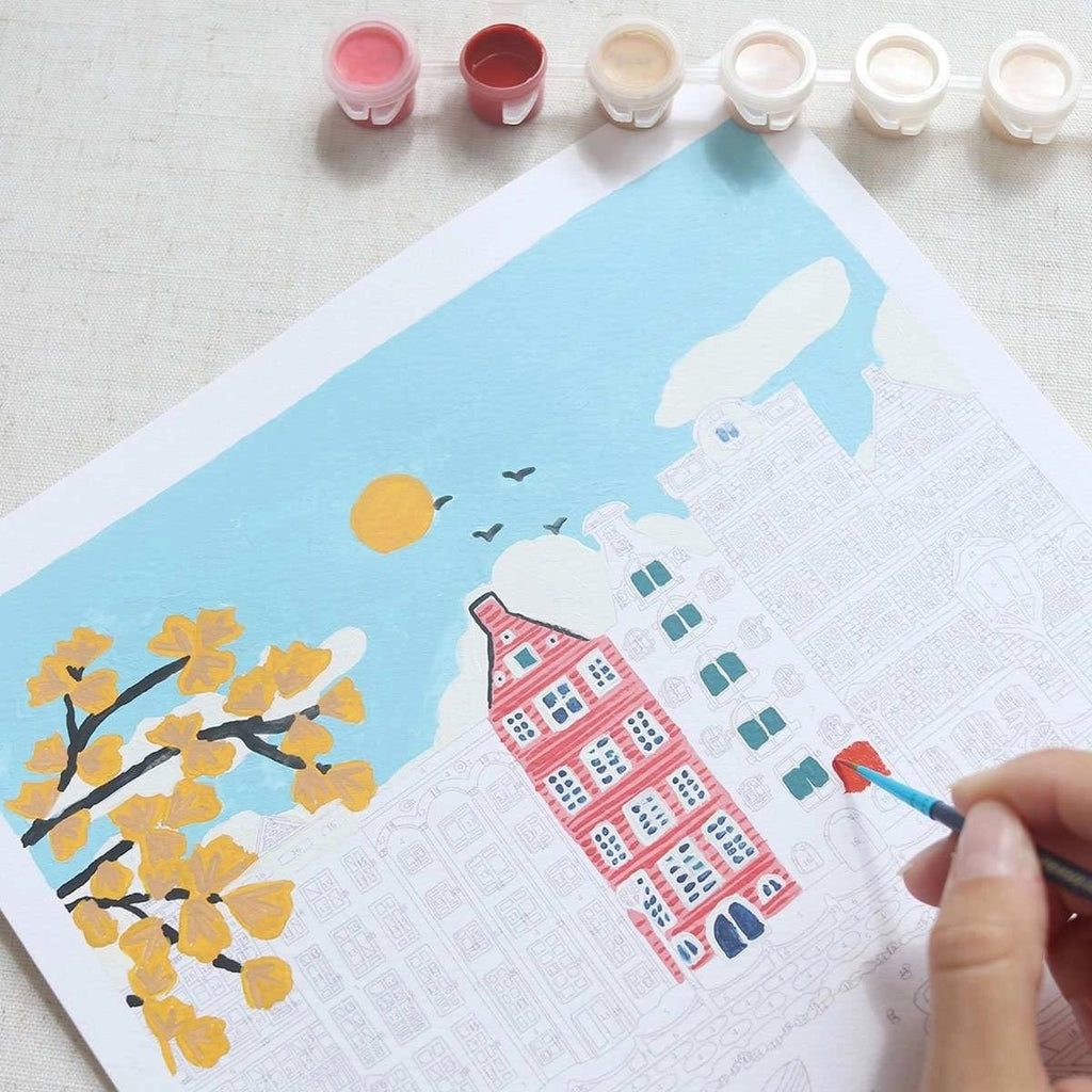 Kreativset Amsterdam Malset Made in France mit Pinseln
