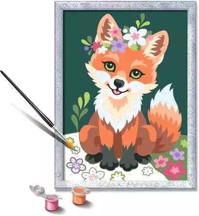 Malen nach Zahlen - CreArt Blumiger Fuchs - Ravensburger