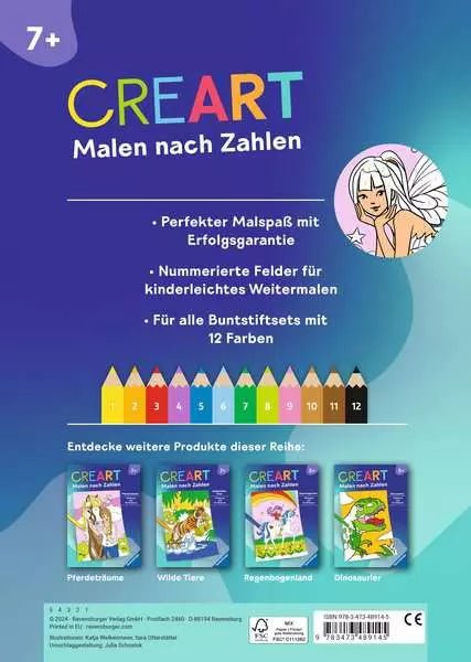 Malen nach Zahlen - CreArt - Feen, Elfen, Meerjungfrauen - Ravensburger