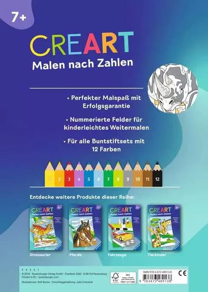 Malen nach Zahlen - CreArt - Gefährliche Tiere - Ravensburger