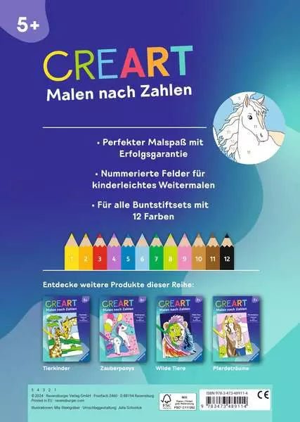 Malen nach Zahlen - CreArt - Pferde - Ravensburger