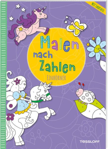 Malen nach Zahlen - Einhörner - Tessloff