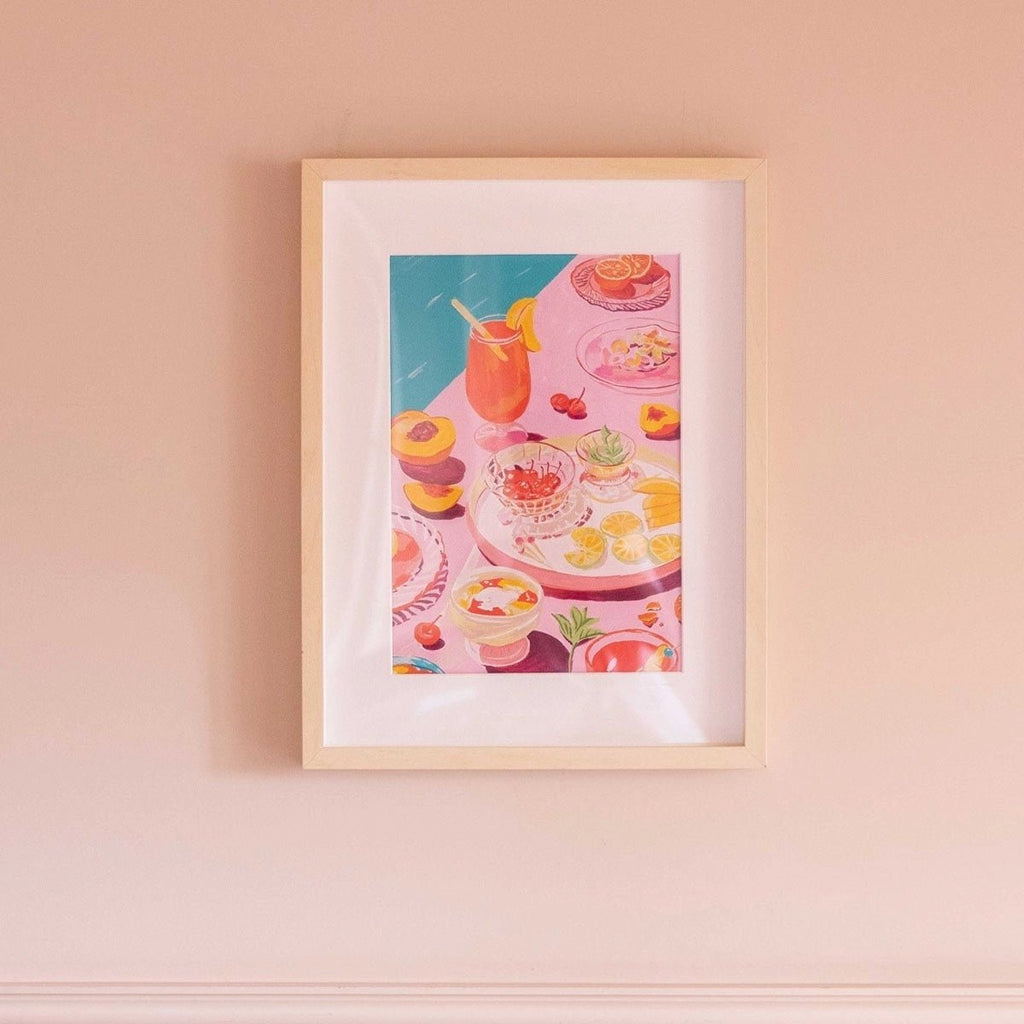 La Petite Épicerie Malen nach Zahlen Sommerillustration
