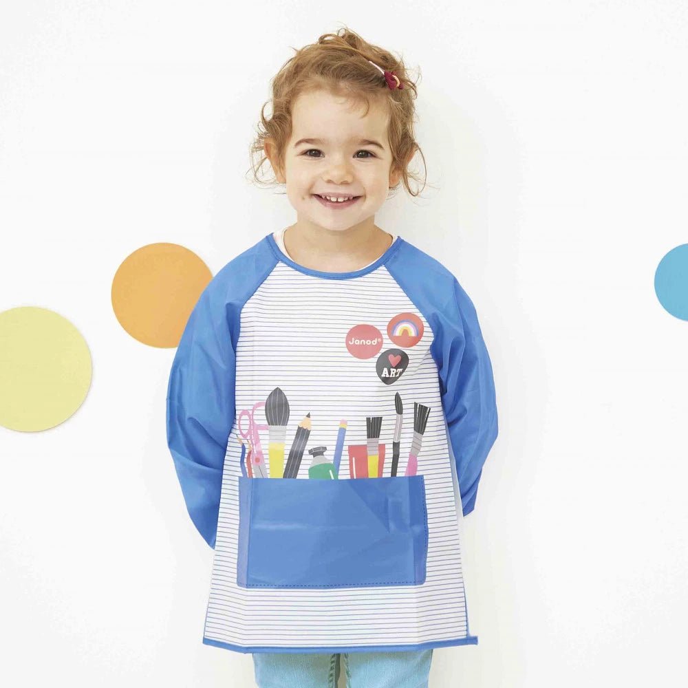 Kinder-Malschürze langärmlig wasserabweisend 82–110 cm