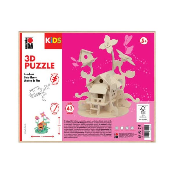 Marabu KiDS 3D Puzzle Feenhaus - Idena