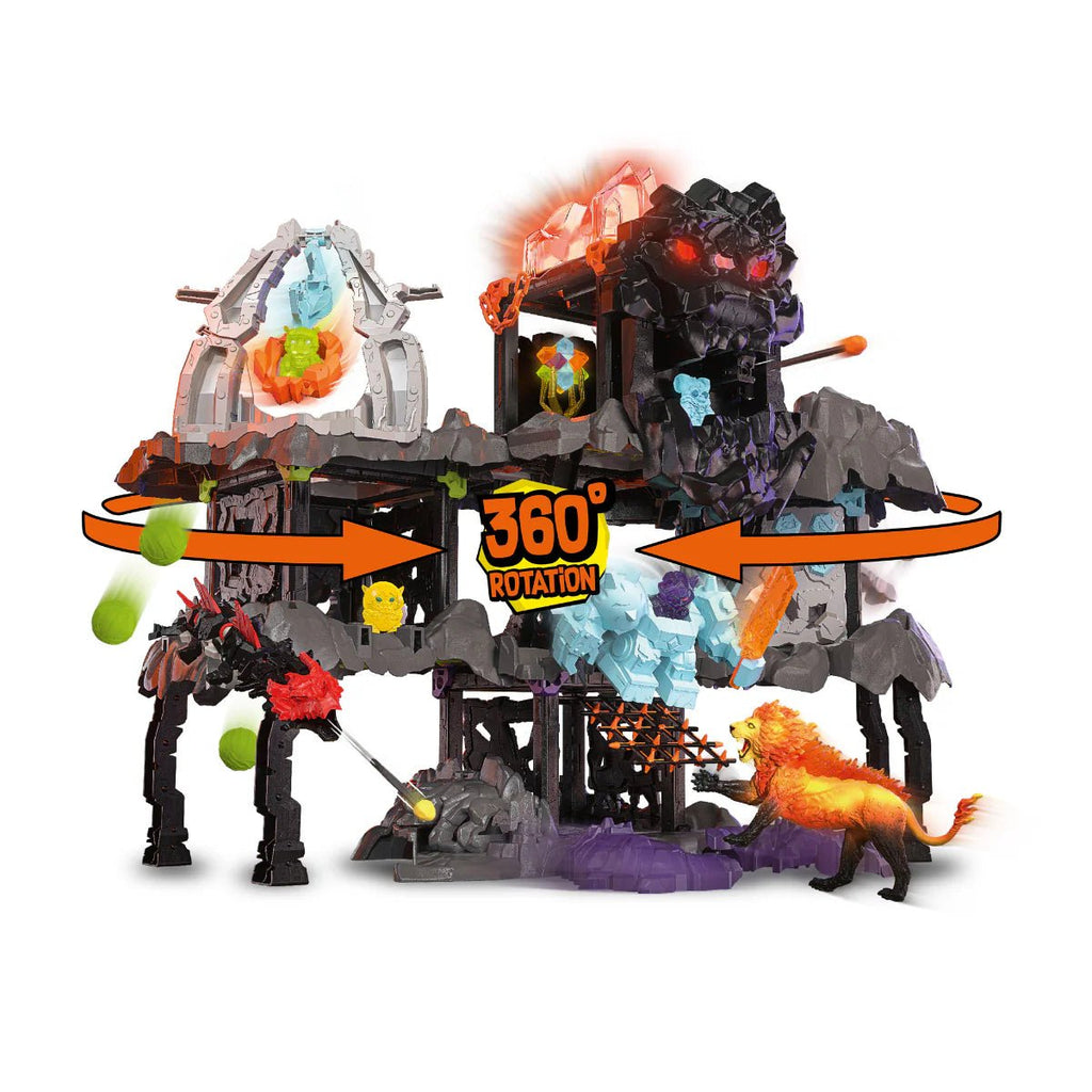 Eldrador MasterCave Smashrador mit Figuren komplett aufgebaut
