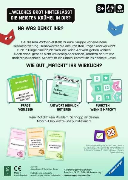 Kreatives Gruppenspiel Match Me If You Can ab 8 Jahre
