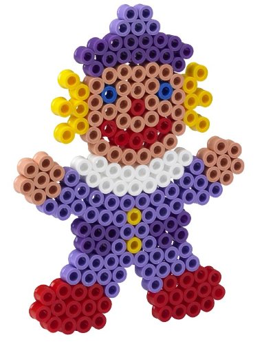 Maxi Stiftplatte Bügelperlen - Clown transparent - Hama