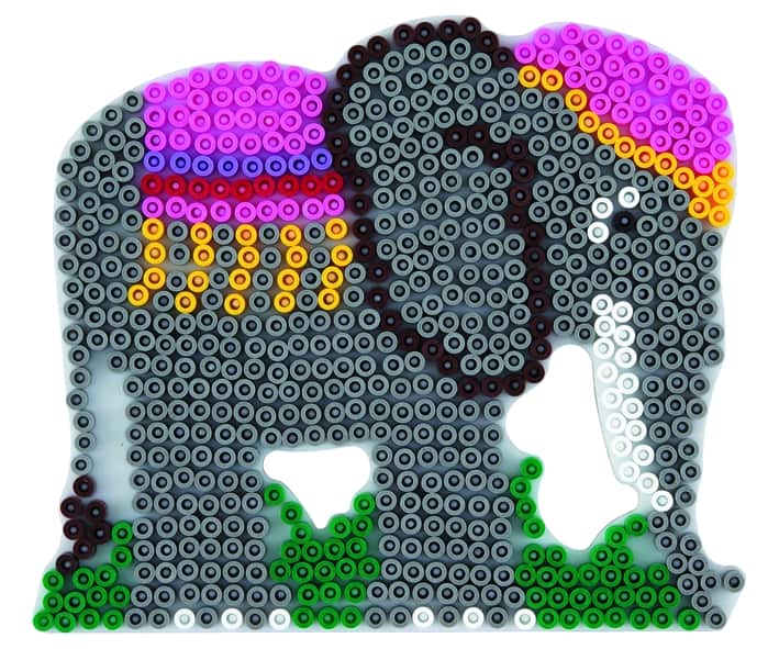 Maxi Stiftplatte Bügelperlen - Elefant transparent - Hama