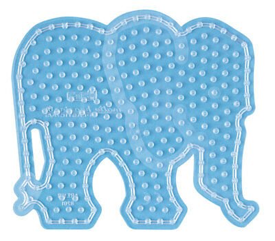 Maxi Stiftplatte Bügelperlen - Elefant transparent - Hama