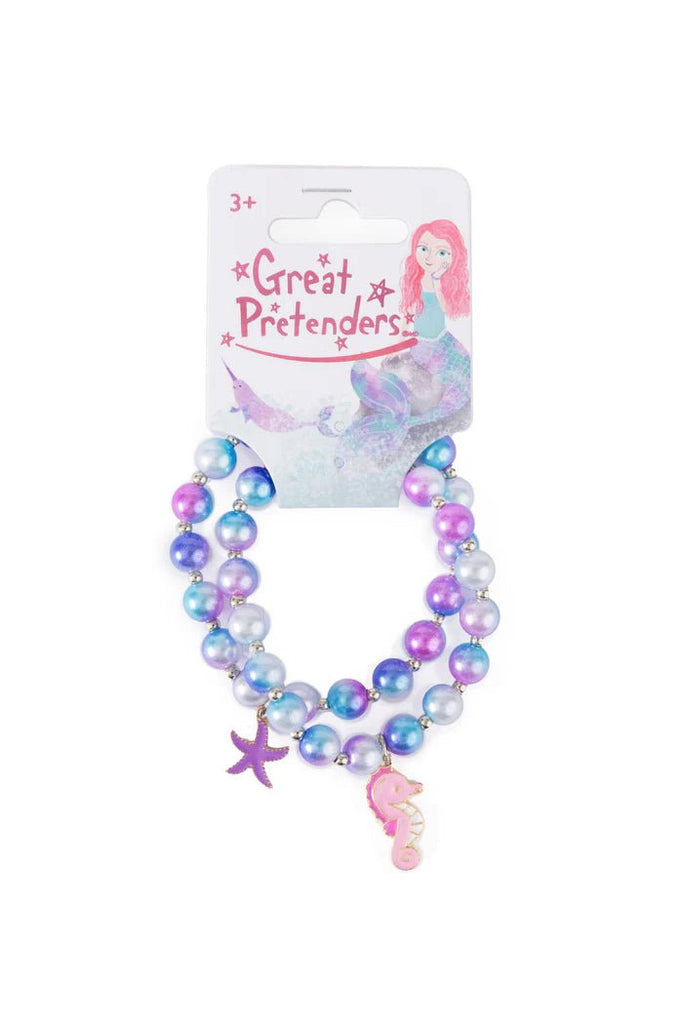 armband set kinder meer thema elastisch violett blau mermaid mist ab 3 Jahren