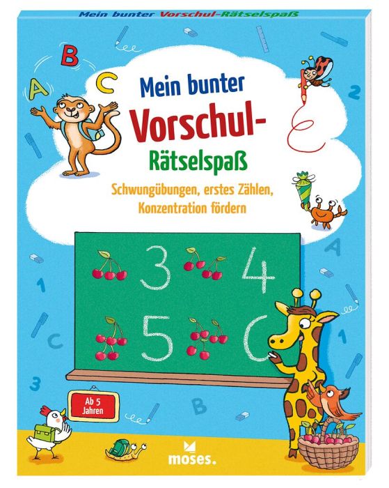 Vorschul-Rätselheft ab 5 Jahren – ohne Text, bunt & kindgerecht