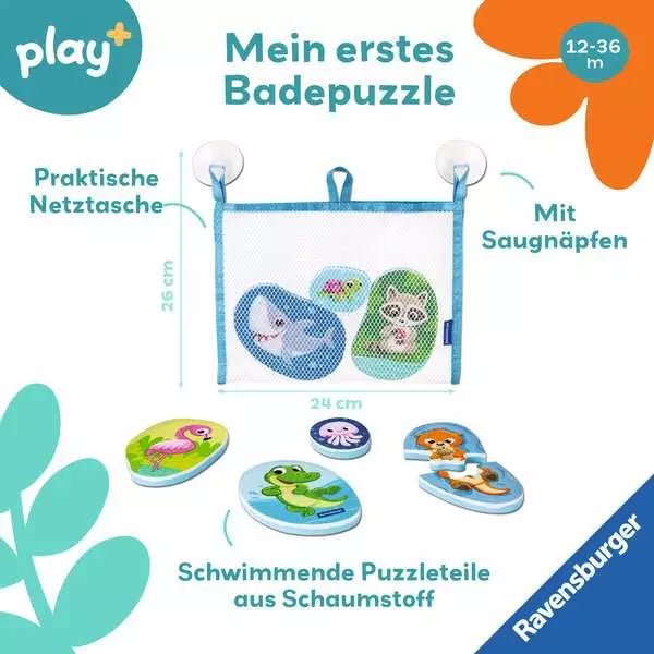 Ravensburger Badepuzzle Tiere mit Netztasche & Saugnäpfen