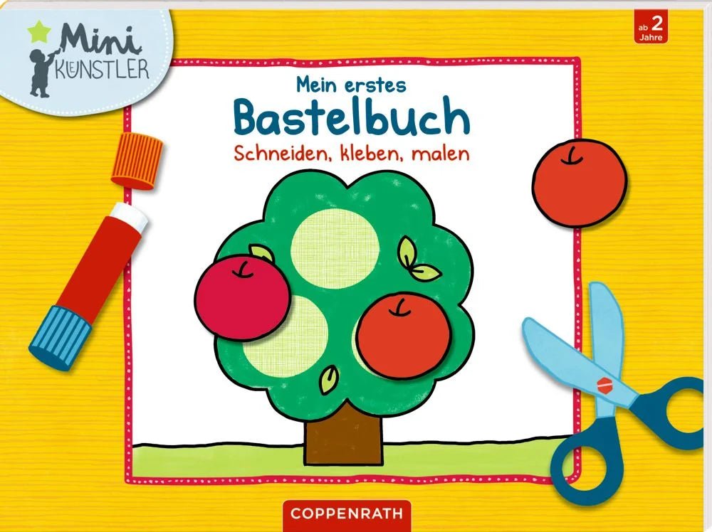 Mein erstes Bastelbuch mit Schneide- und Klebemotiven für Kinder
