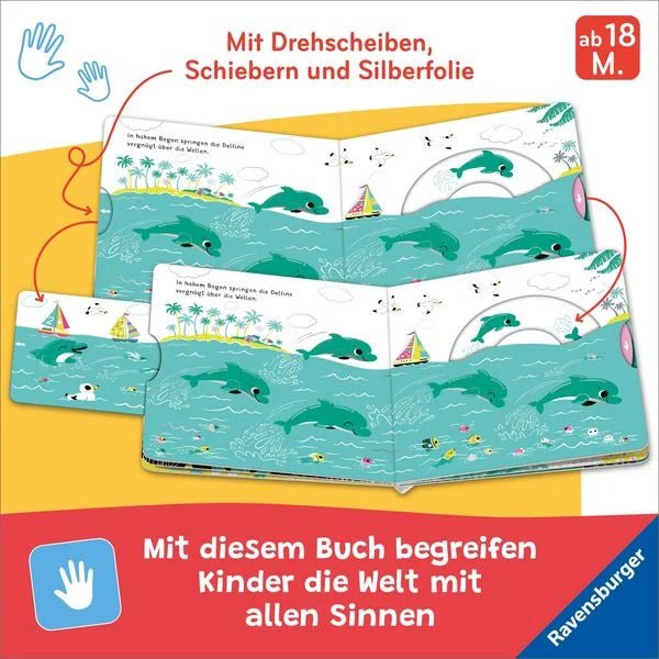 Ravensburger Mein erstes Glitzerbuch Im Meer Schiebebuch
