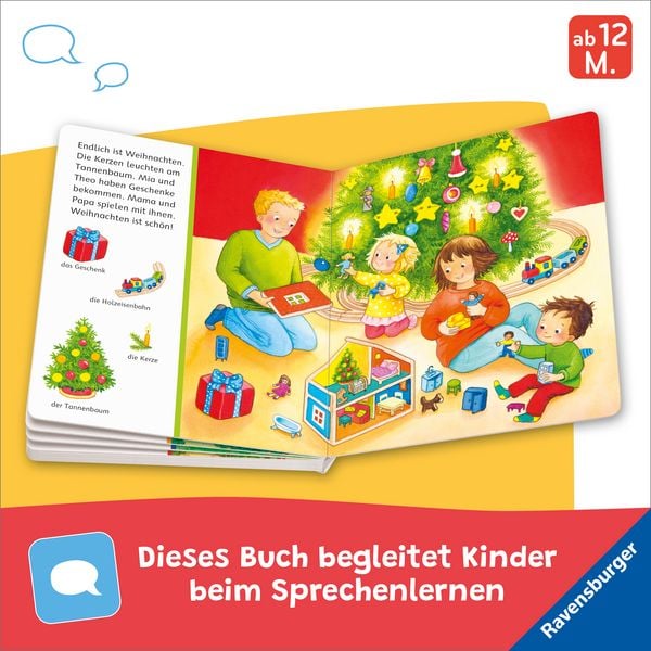 Pappbilderbuch Frohe Weihnachten mit Illustrationen von Sandra Grimm
