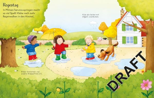 Herbst Stickerbuch für Kinder ab 3 Jahren mit Belohnungsstickern

