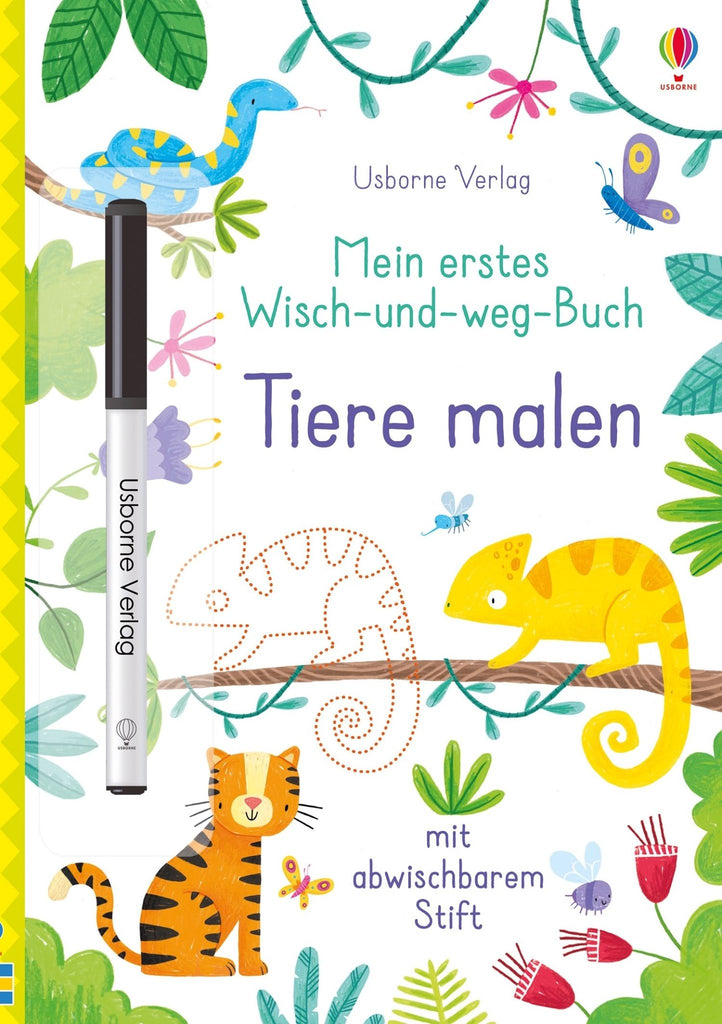 Mein erstes Wisch und Weg Buch - Tiere malen - Usbonre