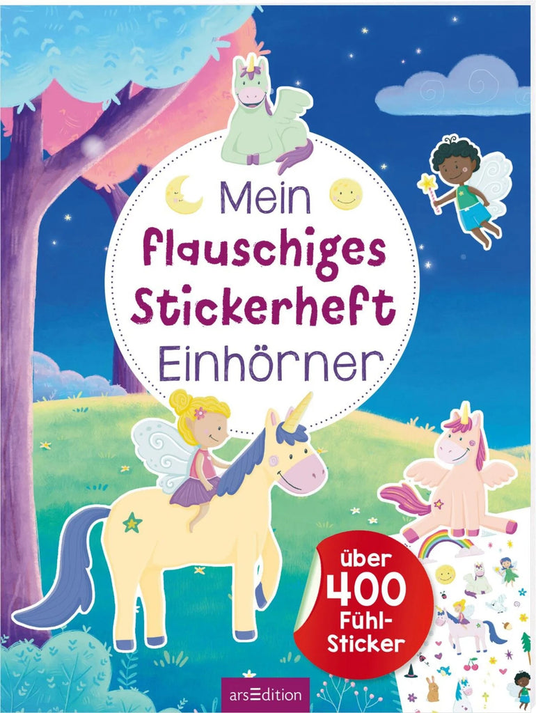 Mein flauschiges Stickerheft Einhörner – Stickerbuch ab 4 Jahren
