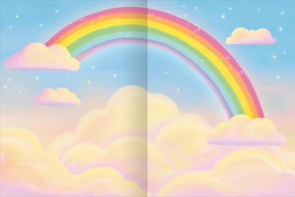 Stickeralbum Einhornwelt mit weichen Fellstickern
