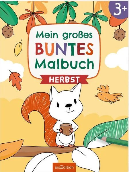 Mein großes buntes Malbuch Herbst für Kinder ab 3 Jahren
