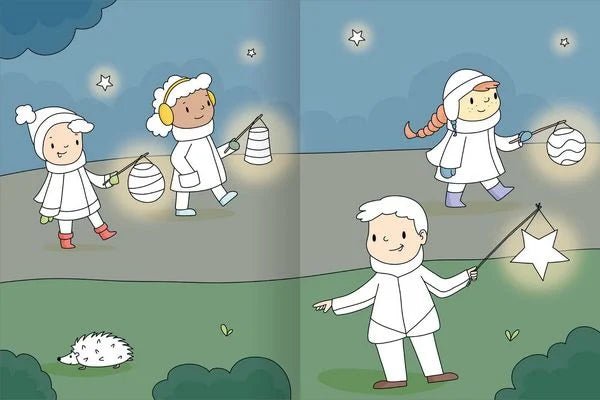 Malbuch für Kindergartenkinder ab 3 Jahren – Herbstmotive
