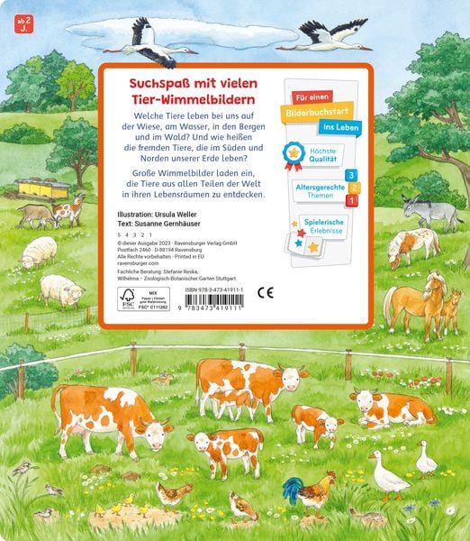 Mein großes Sachen suchen: Alle Tiere der Welt - Ravensburger