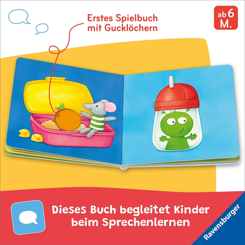Babybuch Gucklöcher Alltag erster Wortschatz ab 6 Monate