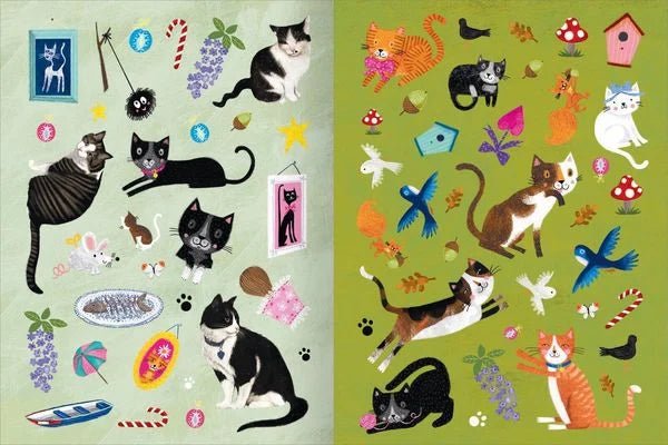 Katzen Stickerheft – Spiel- und Kreativspaß für Kinder
