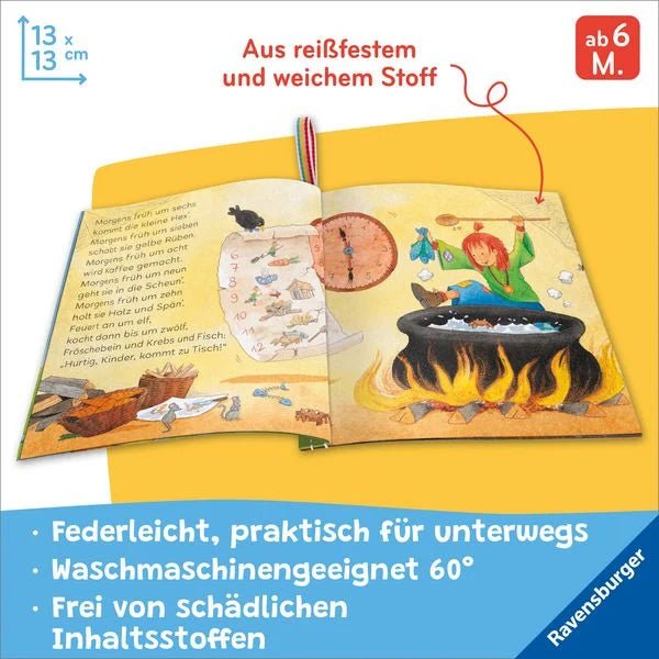 Federleichtes Knuddel‑Knautsch‑Buch Kinderreime Stoffbuch