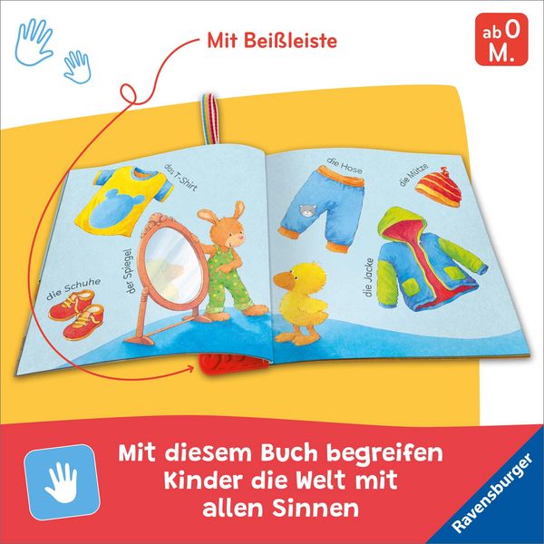 Babystoffbuch kleine Dinge Alltag mit Pop-it ab 0 Monate