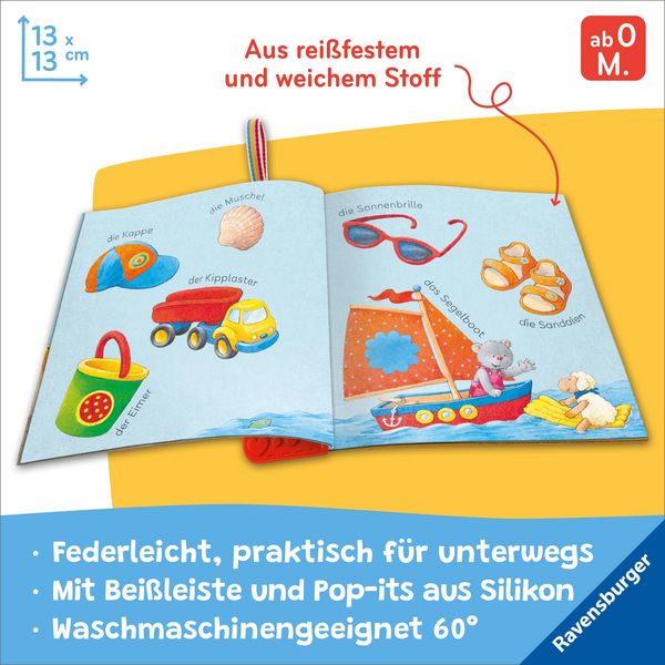 Knuddel‑Knautsch flip&pop Stoffbuch robust für Babys
