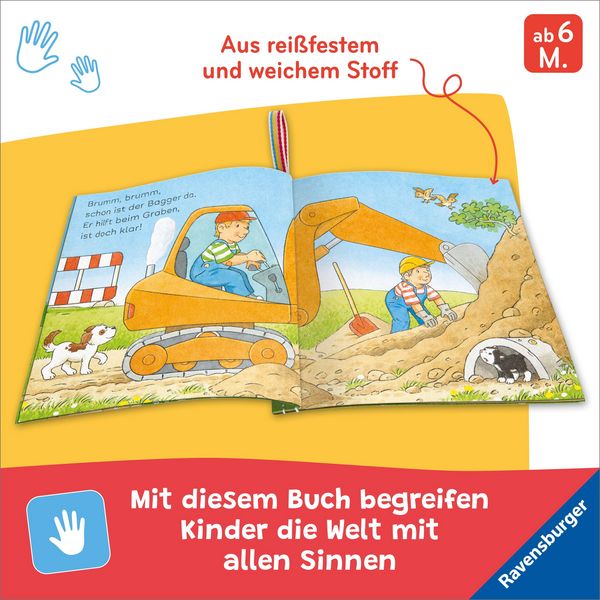 Bath Book Bagger Kuschelstoffbuch waschbar 60 °C