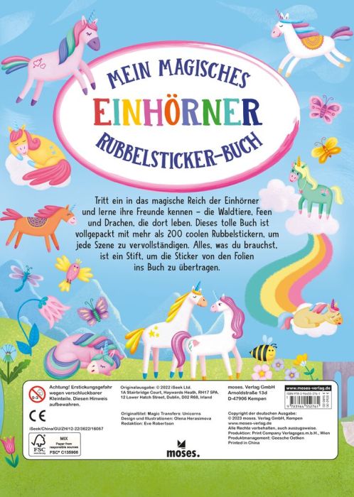 Kinderbuch mit Rubbelstickern – Fantasiewelt ab 4 Jahren