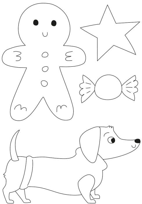 Prickelset Kinder Anleitung Schneemann Tannenbaum Glöckchen
