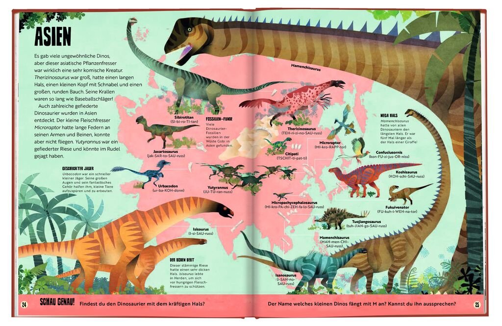 Mein saurierstarker Dino - Atlas - Eine Weltreise zu den Giganten der Urzeit - Moses